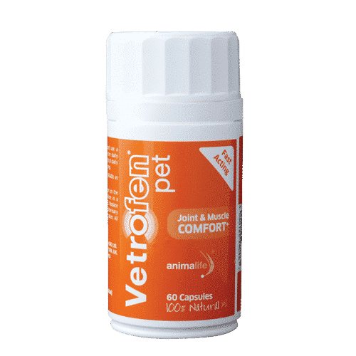 Vetrofen Pet - Joint & Muscle Comfort for Dogs - animalife 60 Capsules - Natural Joint Support