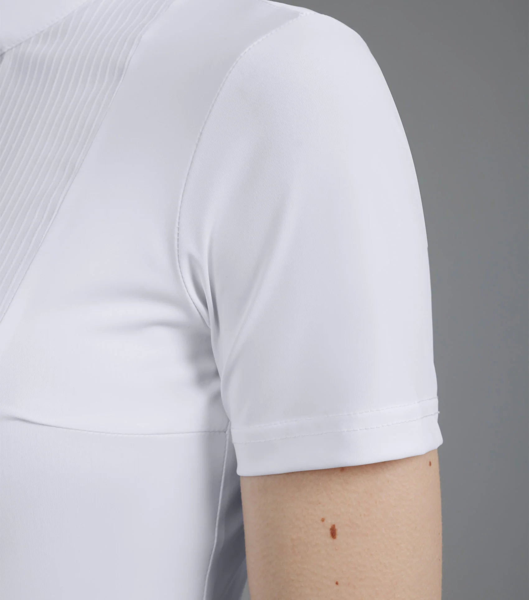 PREMIER EQUINE Famosa White Ladies Short Sleeve Equestrian Competition Shirt
