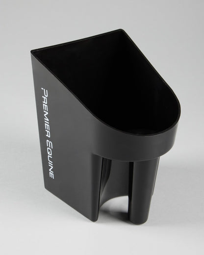 PREMIER EQUINE Horse Feed Scoop - Black | 1.5 Litre Capacity, Stackable Tack Room Essential