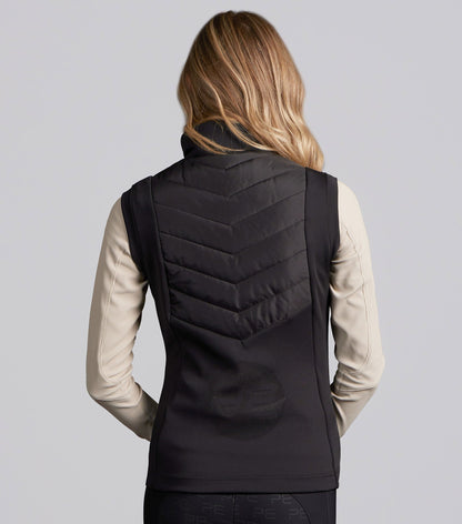Premier Equine Felicio Women's Black Water-Resistant Quilted Gilet Vest