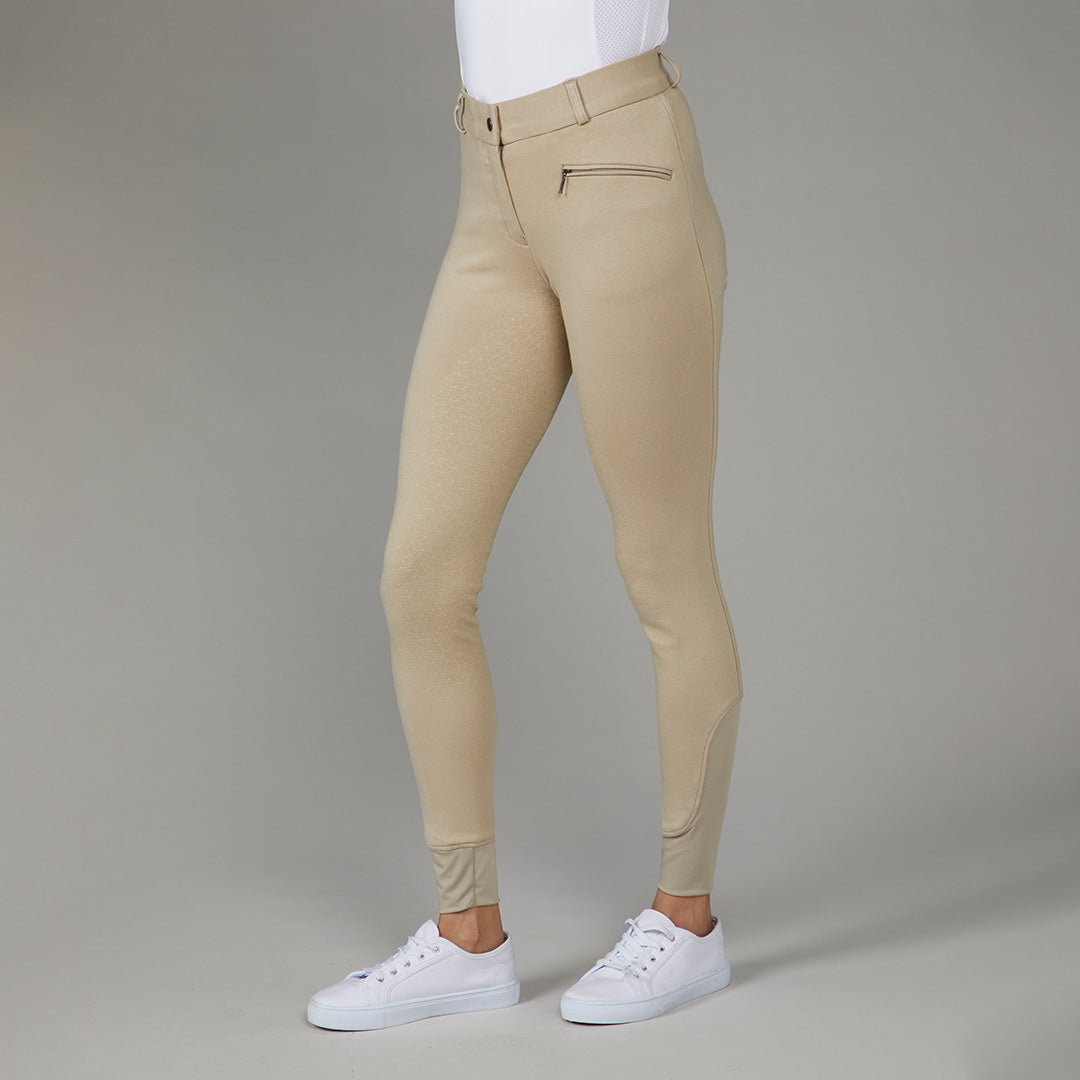 TOGGI FENTON EXTREME FULL SEAT BREECHES in khaki with silicone seat