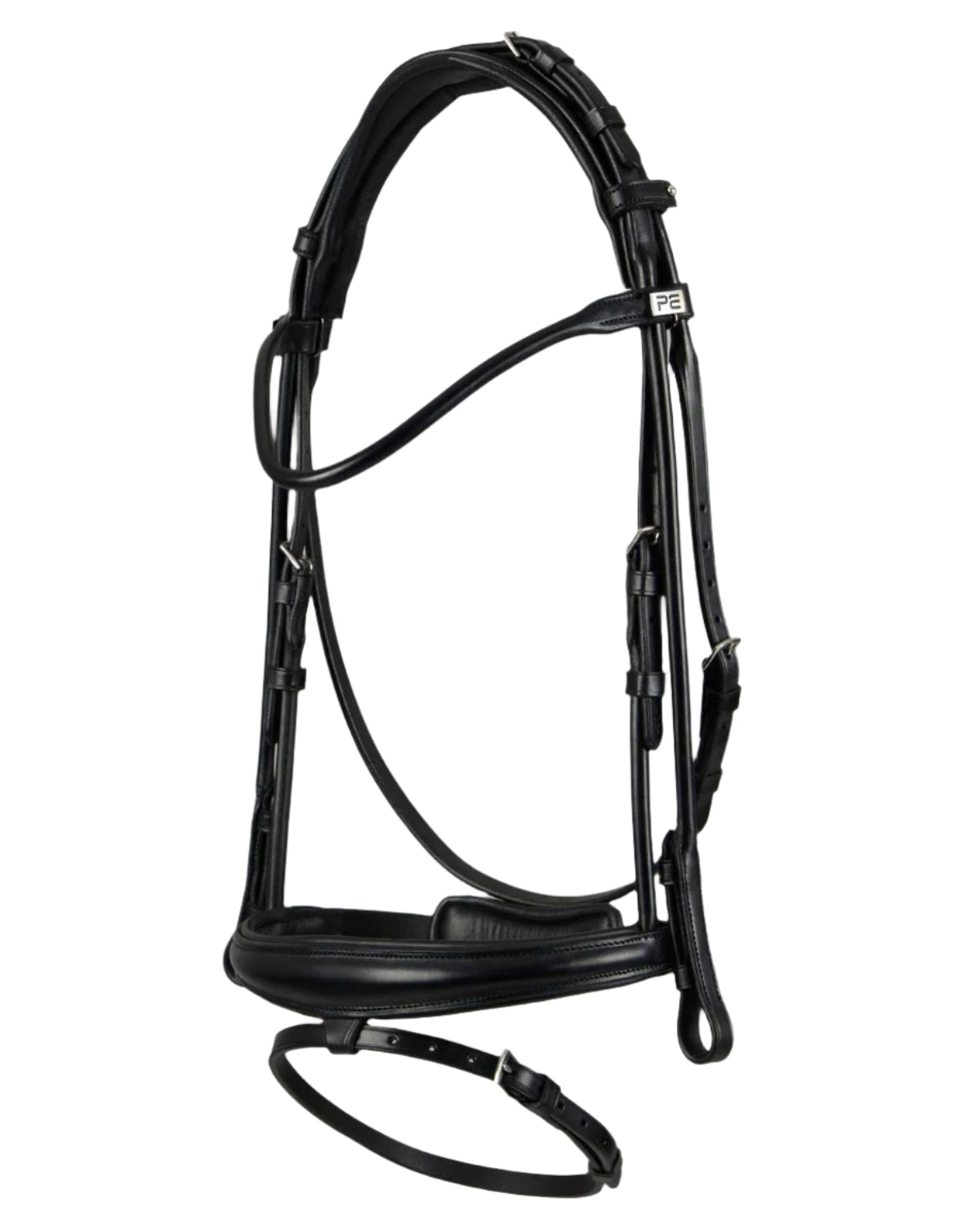 Premier Equine Black Leather Snaffle Bridle for Horses | Rolled Leather Horse Bridle
