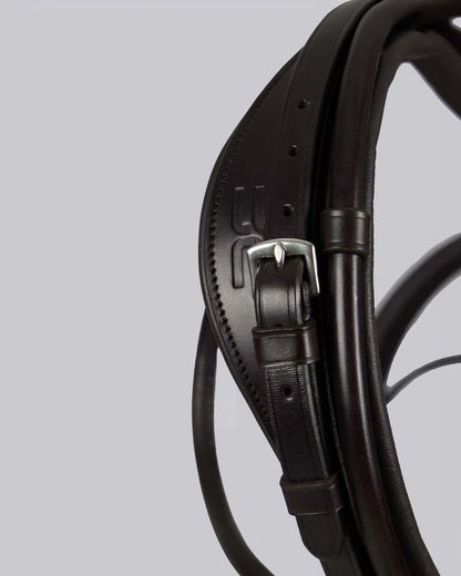 Premier Equine Finetti Leather Bridle: Anatomical Brown Equestrian Horse Riding Tack from Equiflair