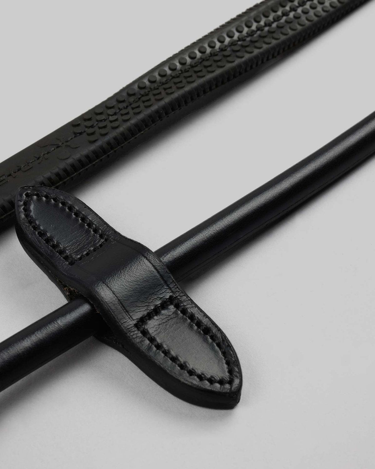 Premier Equine Finetti Rolled Leather Reins Black