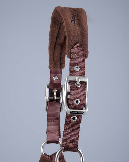 PREMIER EQUINE Fleece Padded Head Collar - Brown Horse Halter. Strong webbing, comfort fleece. Shop now!