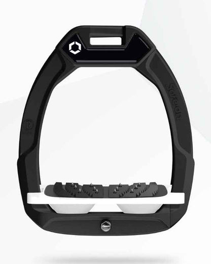 Flex-On Safe-On Inclined Ultra Grip Stirrups Black/White/White