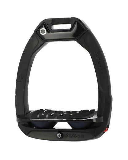 Flex-On Safe-On Inclined Ultra Grip Stirrups Black - Equestrian Safety Riding