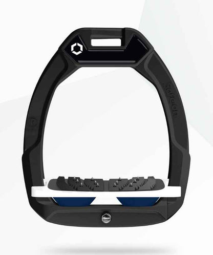 Flex-On Safe-On Inclined Ultra Grip Stirrups Black/White/Navy