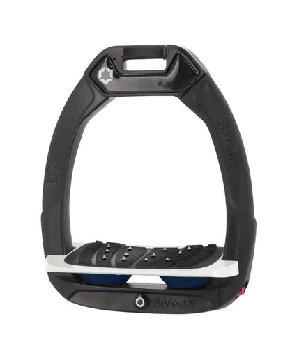 Flex-On Safe-On Inclined Ultra Grip Stirrups Black/White/Navy