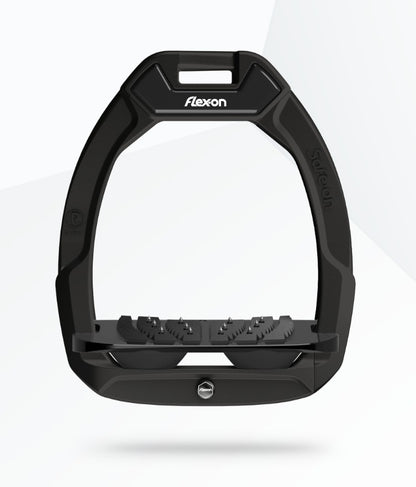 Flex-On Safe-On Inclined Ultra Grip Stirrups Black