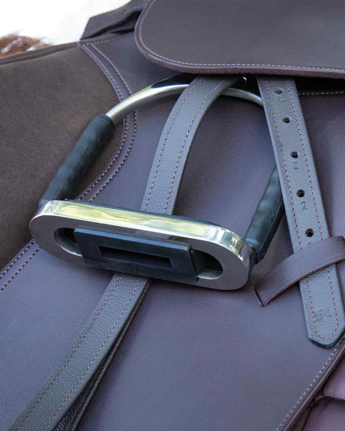 Premier Equine Florence Stirrup Leathers Brown