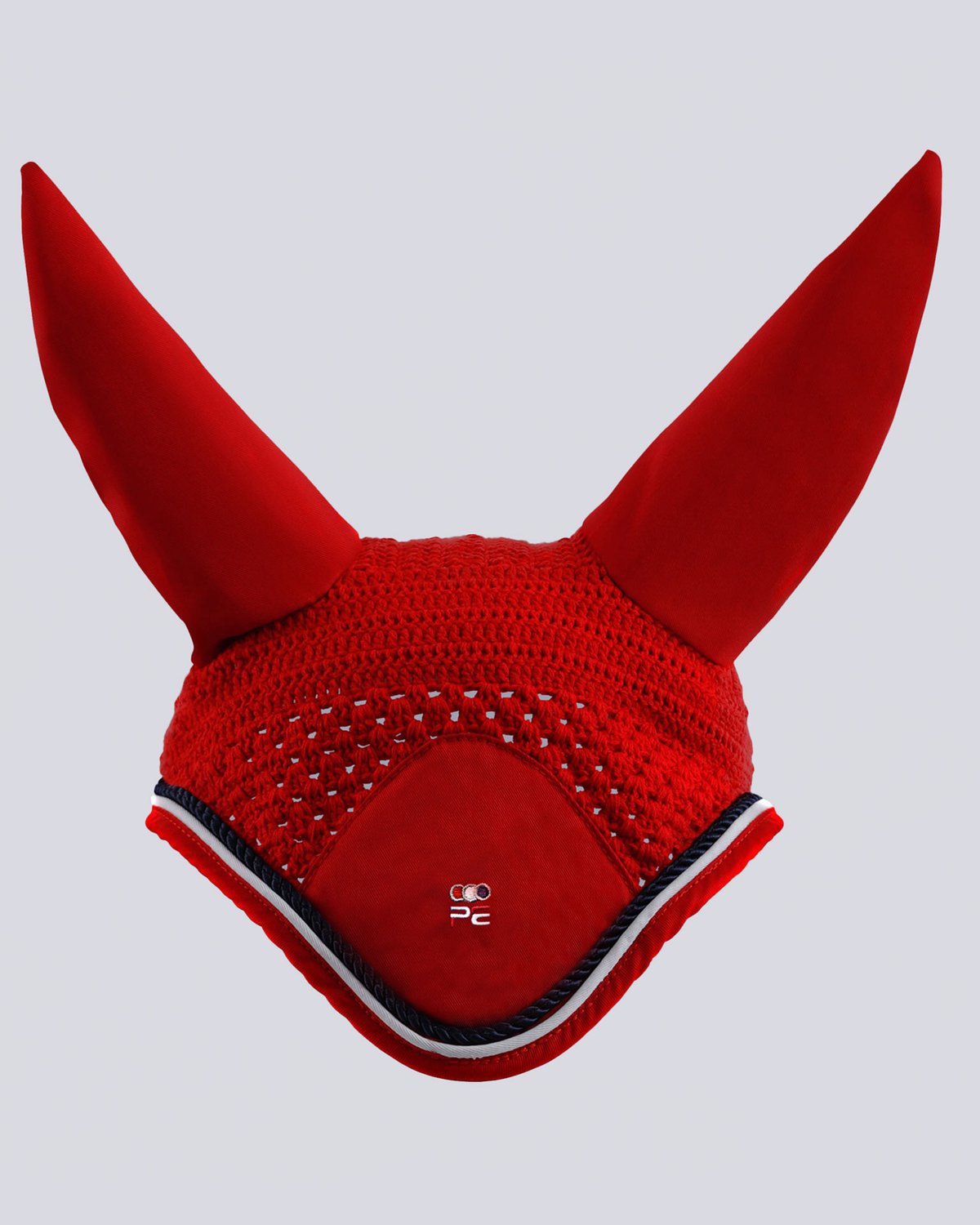 Premier Equine Red Crochet Fly Veil - Keep Your Horse Focused & Comfortable - Equiflair