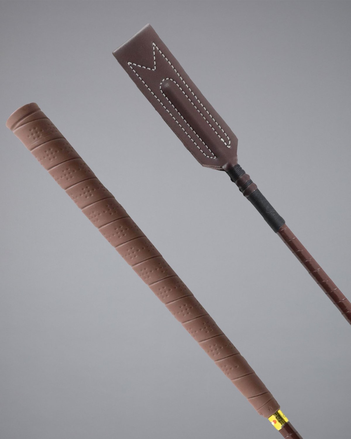 PREMIER EQUINE Foligno Jumping Bat Brown: Flexible, Sure Grip Handle - Equiflair