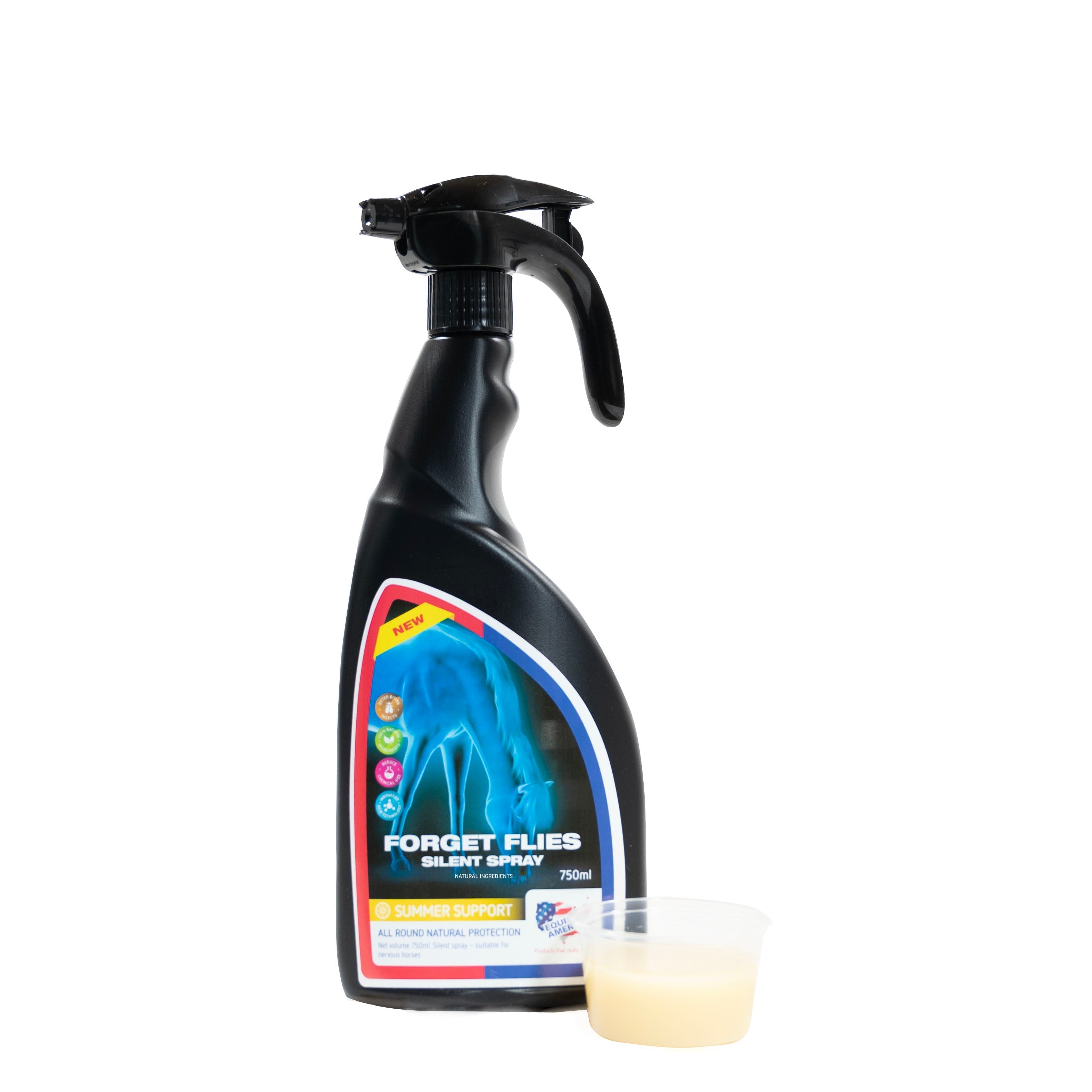 Equine America Forget Flies Silent Spray for Horses - Natural Insect Protection
