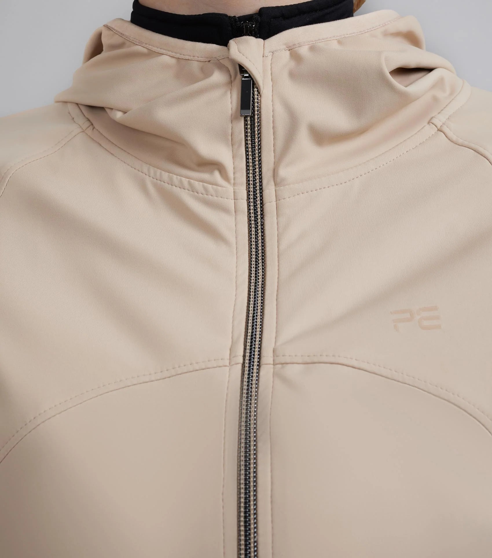 PREMIER EQUINE Franca Champagne Sports Jacket: Lightweight, Hooded Equestrian Apparel