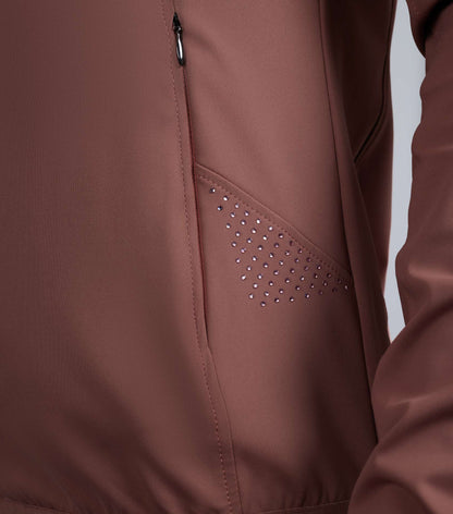 PREMIER EQUINE FRANCA Ladies Sports Jacket - Rosewood Horse Riding Jacket with Diamante Detail - Equiflair