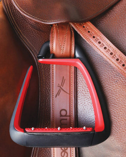 Freejump Classic Wide Brown Stirrup Leathers - Equestrian Riding Equipment