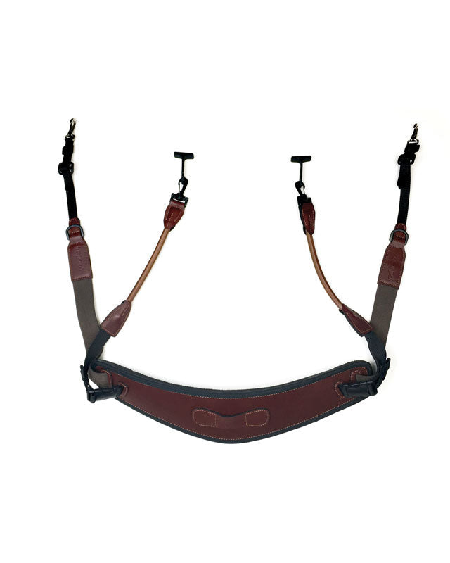 Freejump Collar Brown: Horse Riding Aid for Enhanced Control & Balance. Equestrian Neck Strap.