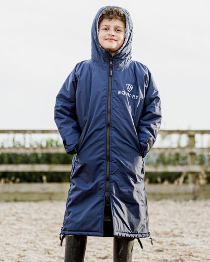 EQUIDRY Original Children's Thick Fleece Navy/Grey