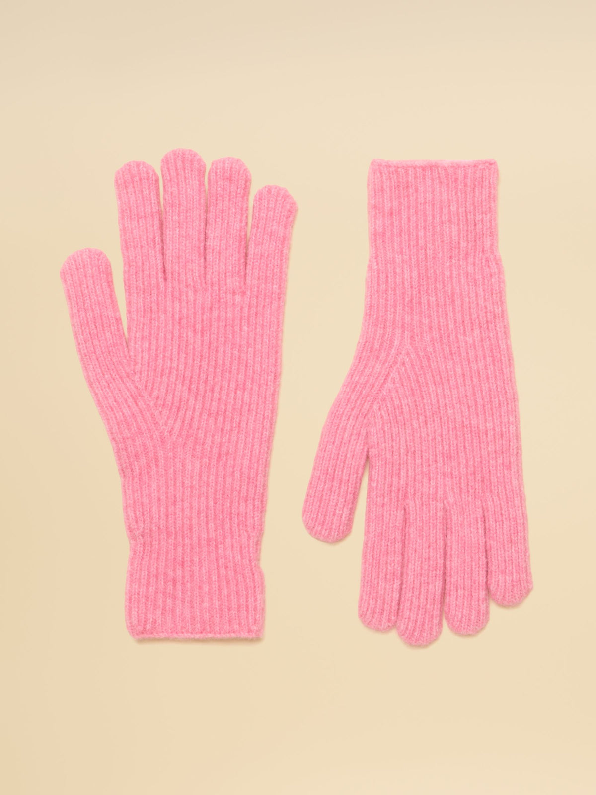 Joules Women's Pink Fine Knit Winter Gloves - Soft and Cozy