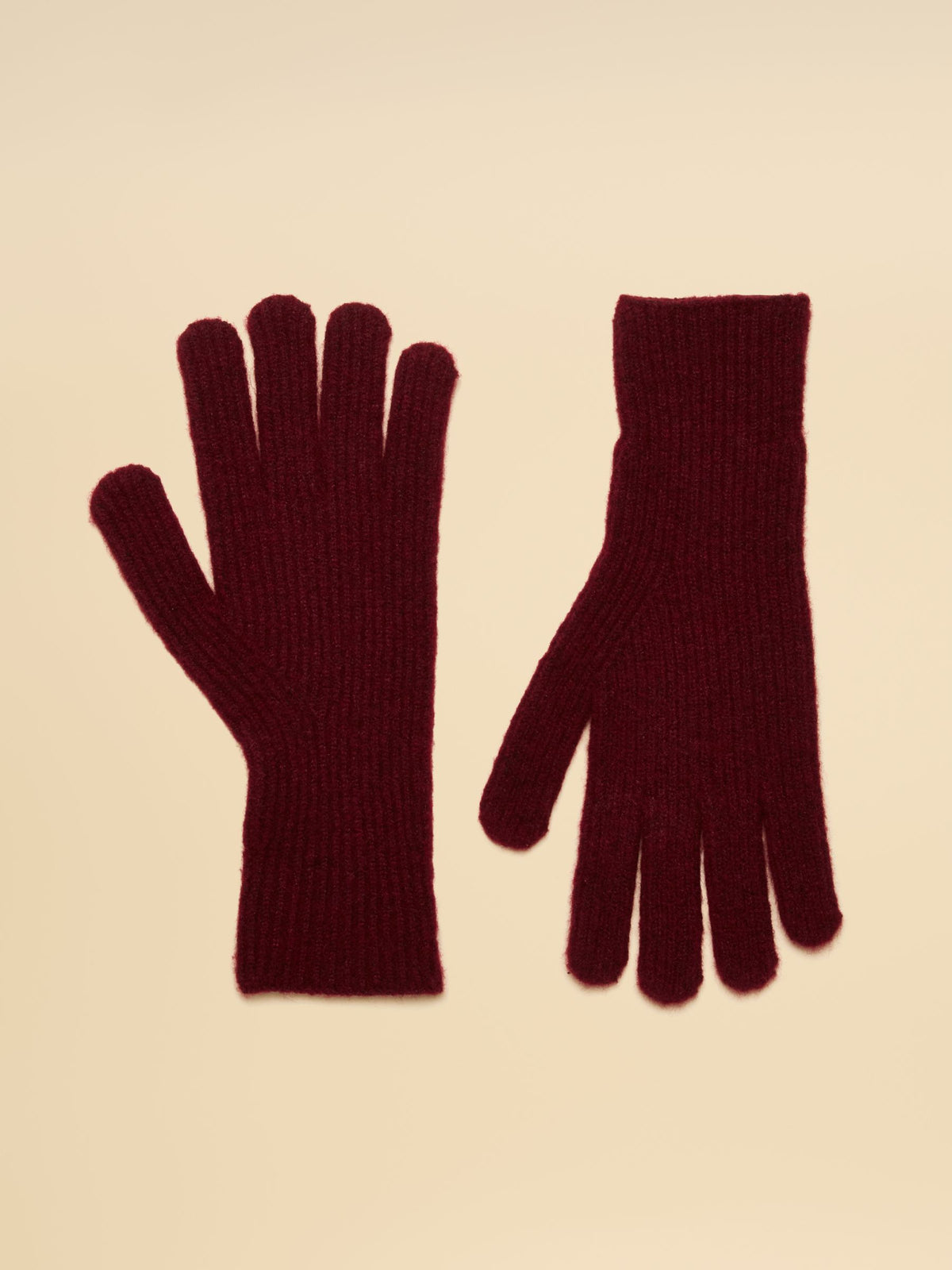 Burgundy Women's Joules Fine Knit Gloves - Cozy Winter Essential