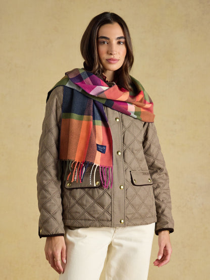 Women's Joules Langtree Long Brushed Stripe Scarf
