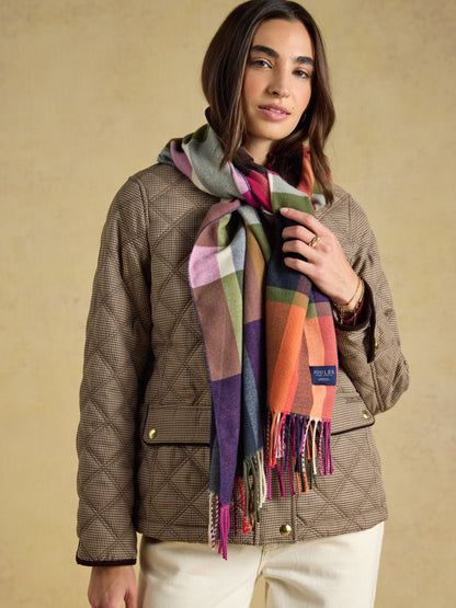 Women's Joules Langtree Long Brushed Stripe Scarf