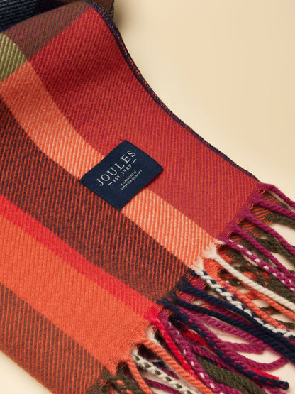 Women's Joules Langtree Long Brushed Stripe Scarf