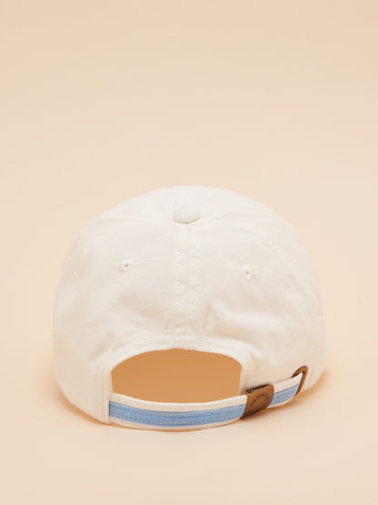 Joules Daley White Cap Equiflair | Baseball Cap, Cotton Twill, Sport Club Logo, Adjustable