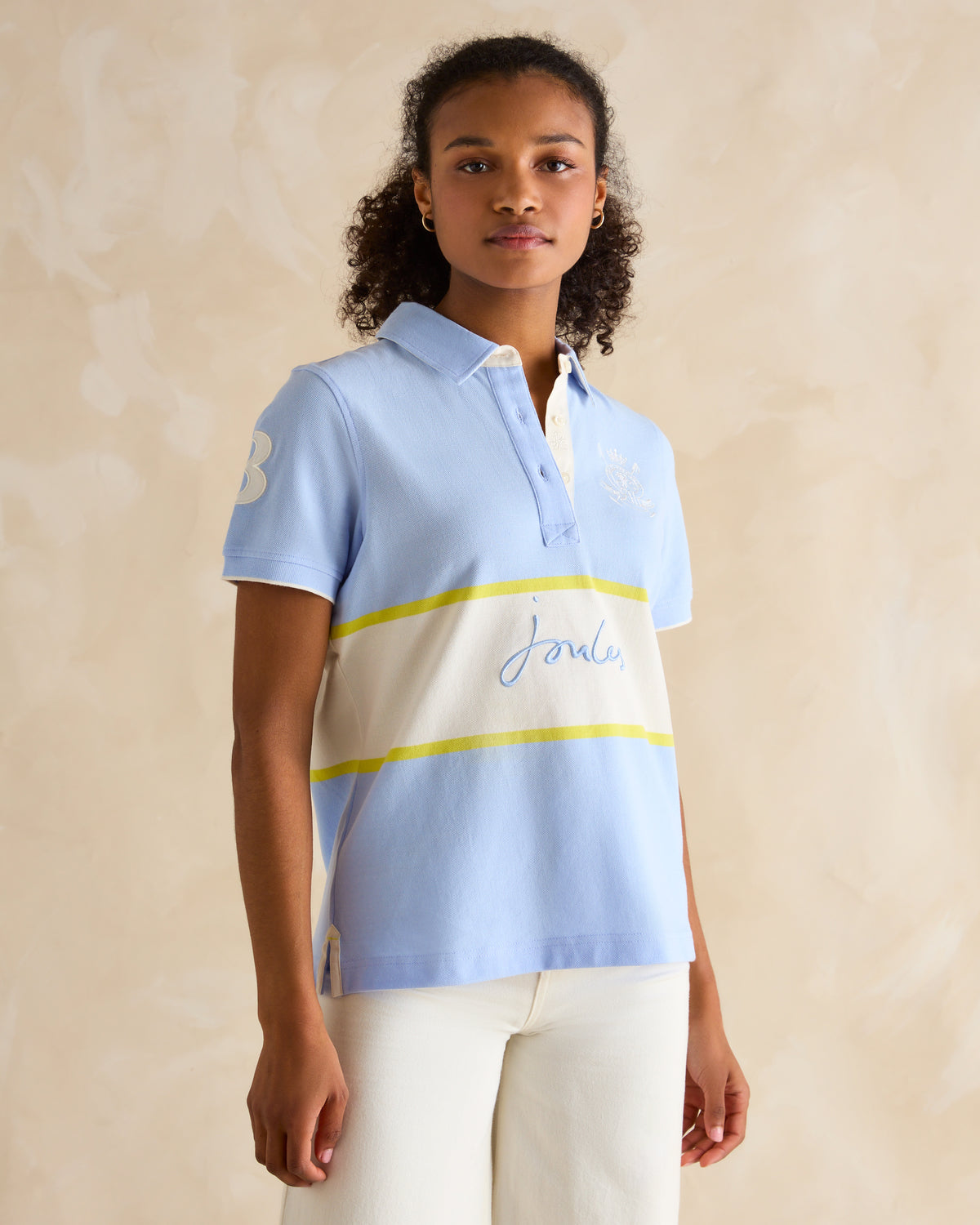 Joules Beaufort Short Sleeve Polo Blue