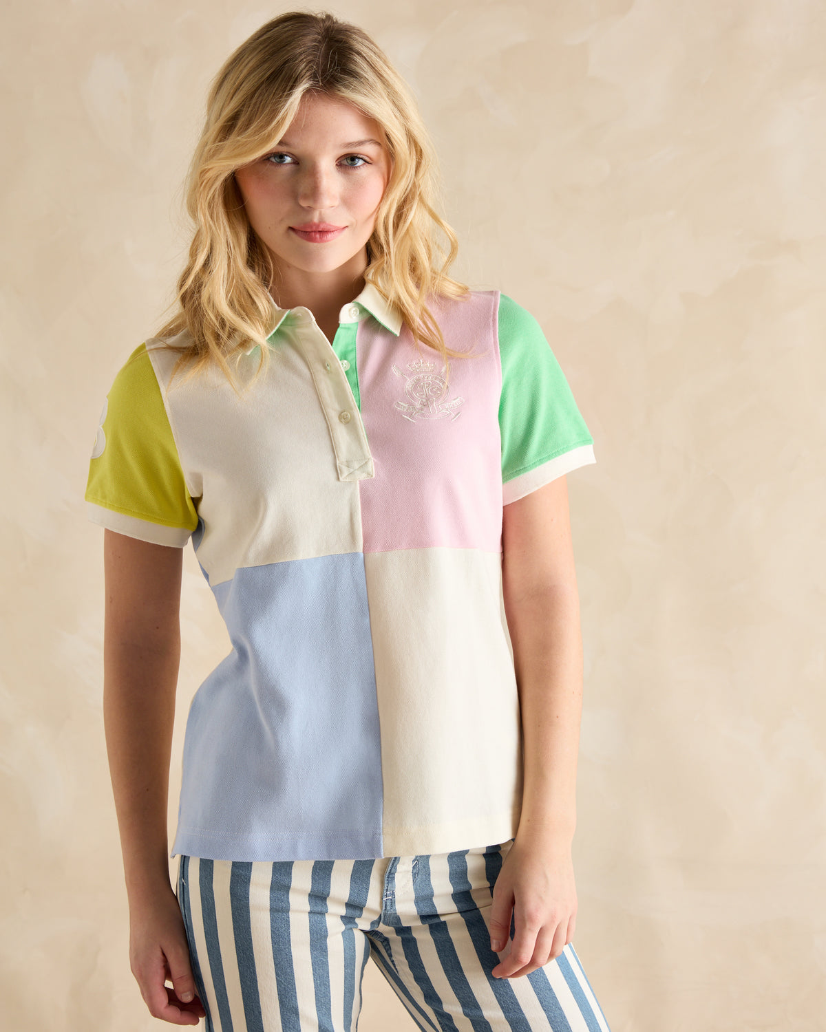 Joules Beaufort Short Sleeve Polo Multi