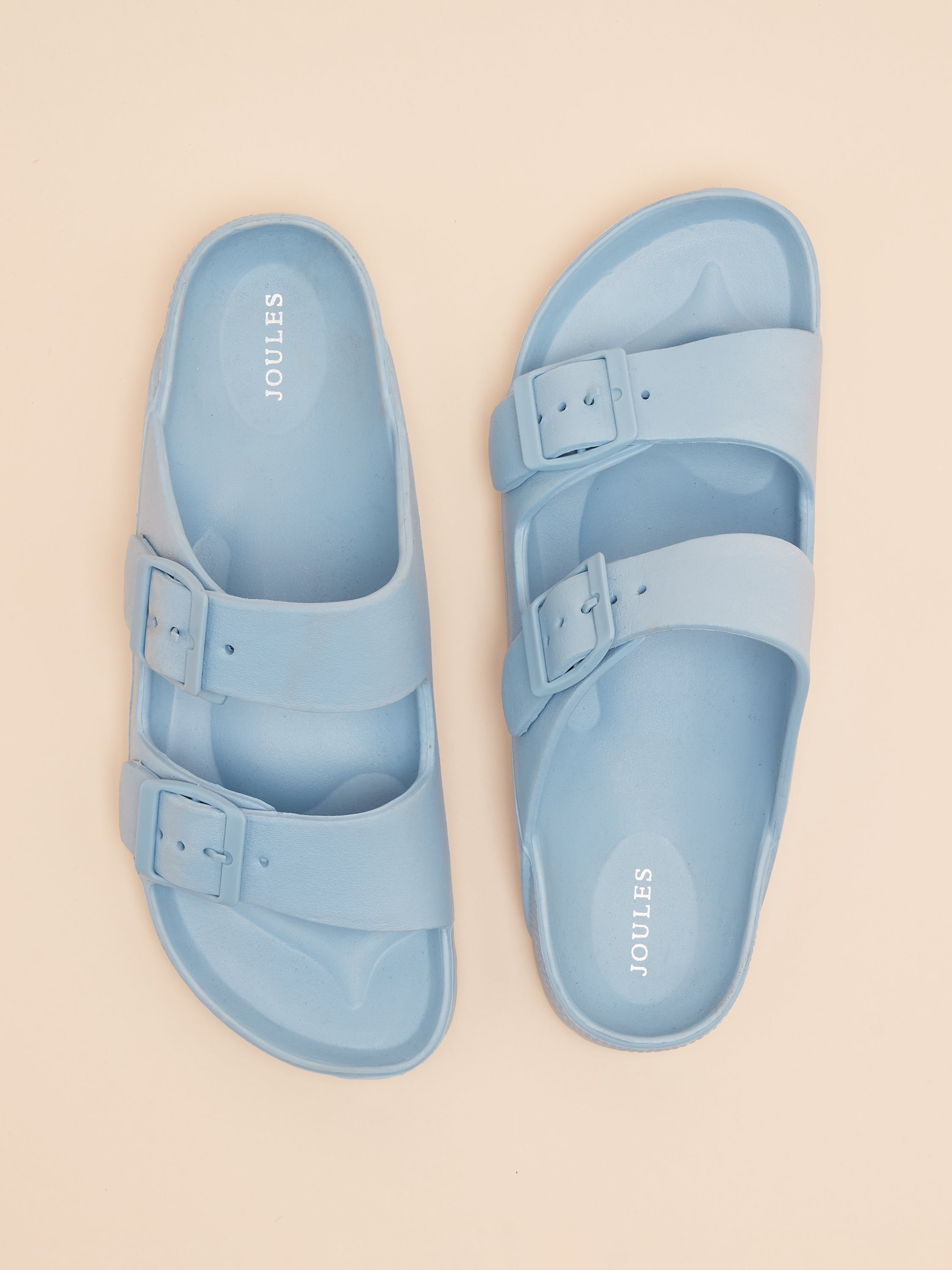 JOULES SUNSEEKER BLUE EVA SLIDERS | Women's Summer Sandals | Comfortable Beach Footwear