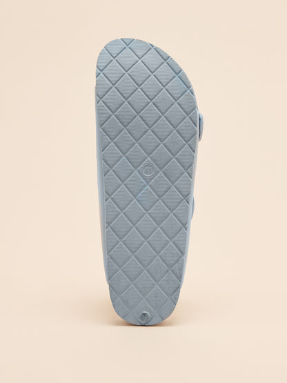 JOULES SUNSEEKER BLUE EVA SLIDERS by Equiflair - Lightweight, Comfortable Women's Sandals