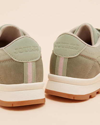 JOULES Ladies Trainers Khaki Green Sneakers: Comfortable & Stylish Women's Footwear