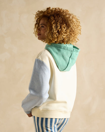 JOULES Milbourne Colourblock Hoodie: Women's Fashion, Stylish Hooded Sweatshirt with Color Block Design