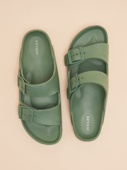 Joules Sunseeker Sage Green EVA Sliders Sandals: Stylish & Comfortable Summer Footwear