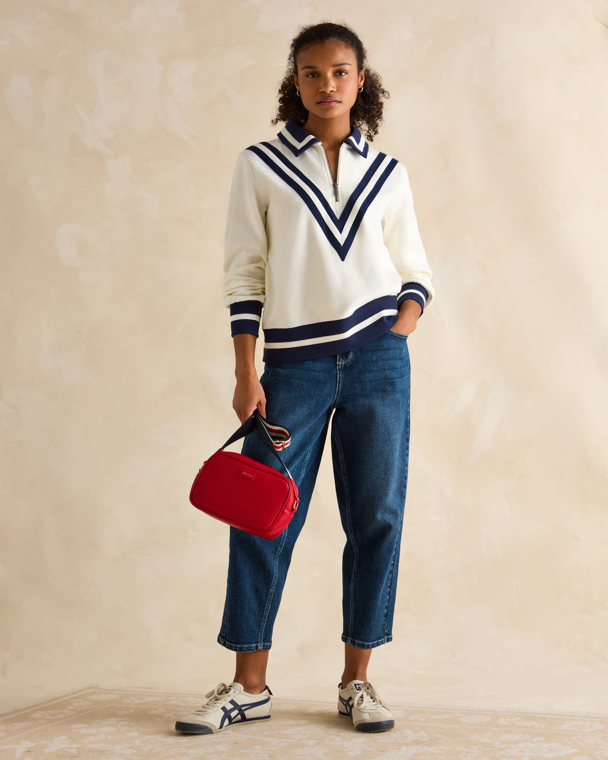 Joules Dawlish Cream Sweatshirt