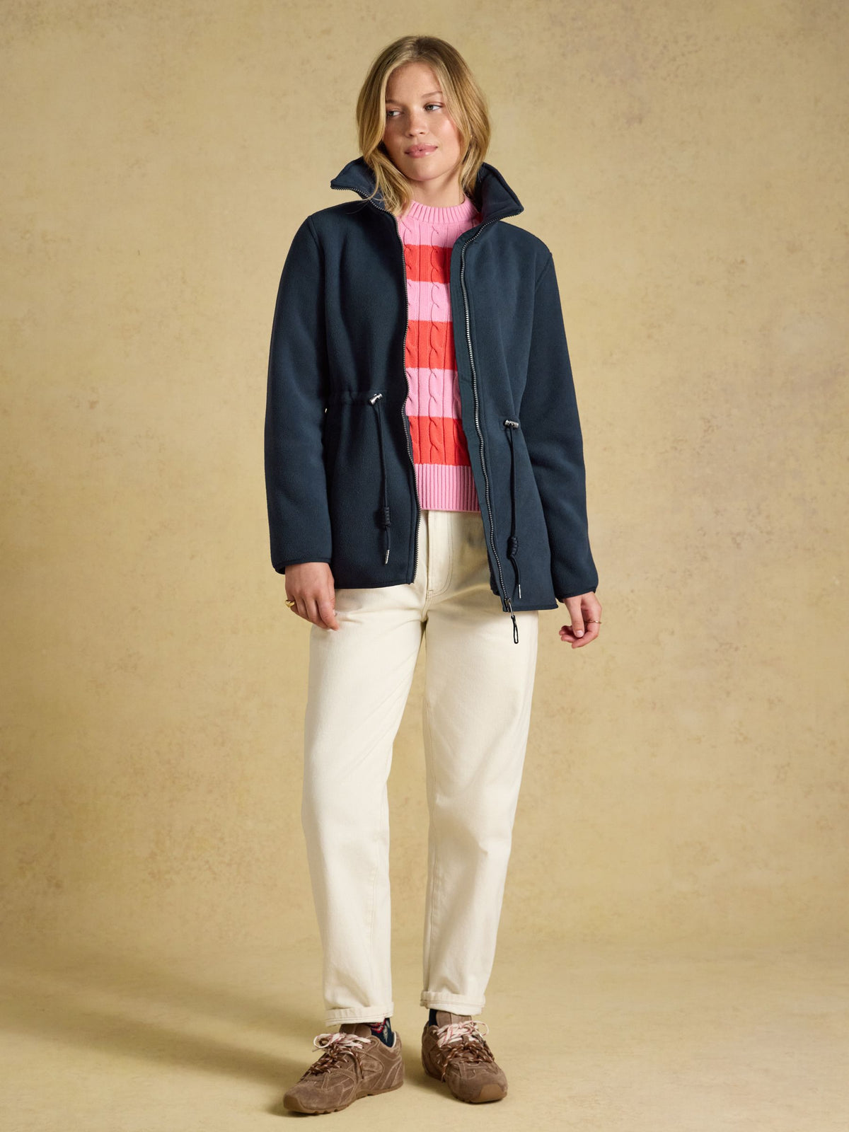 Women's Joules Funnel Neck Full Zip Fleece Jacket