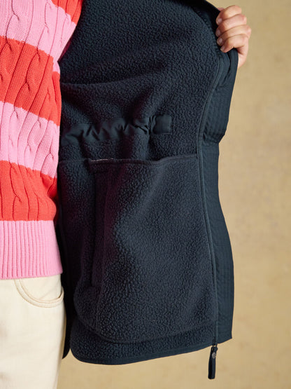 Women's Joules Funnel Neck Full Zip Fleece Jacket