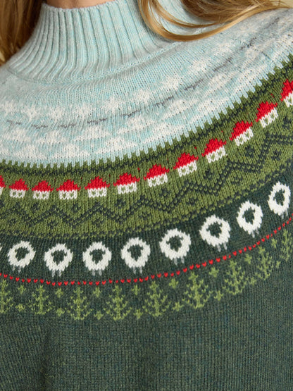 Women's Joules Landscape Pattern Knitted Jumper