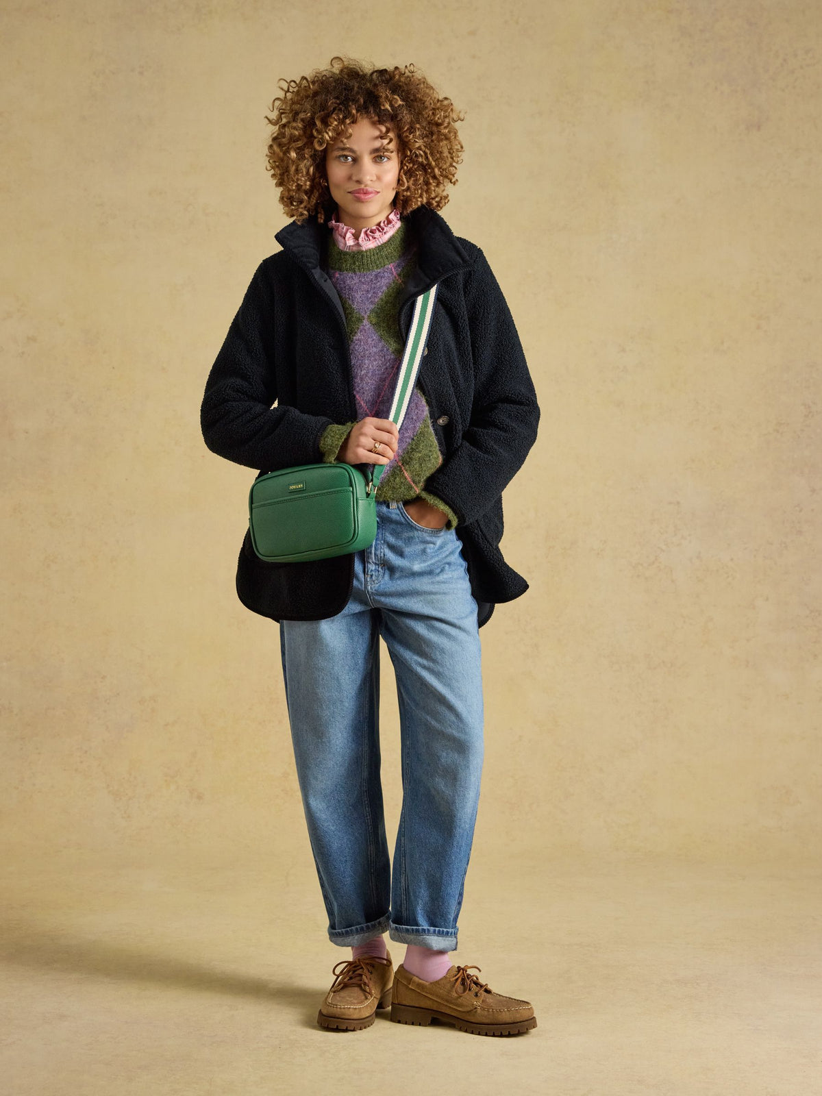 Women's Joules Trent Green Cross Body Bag