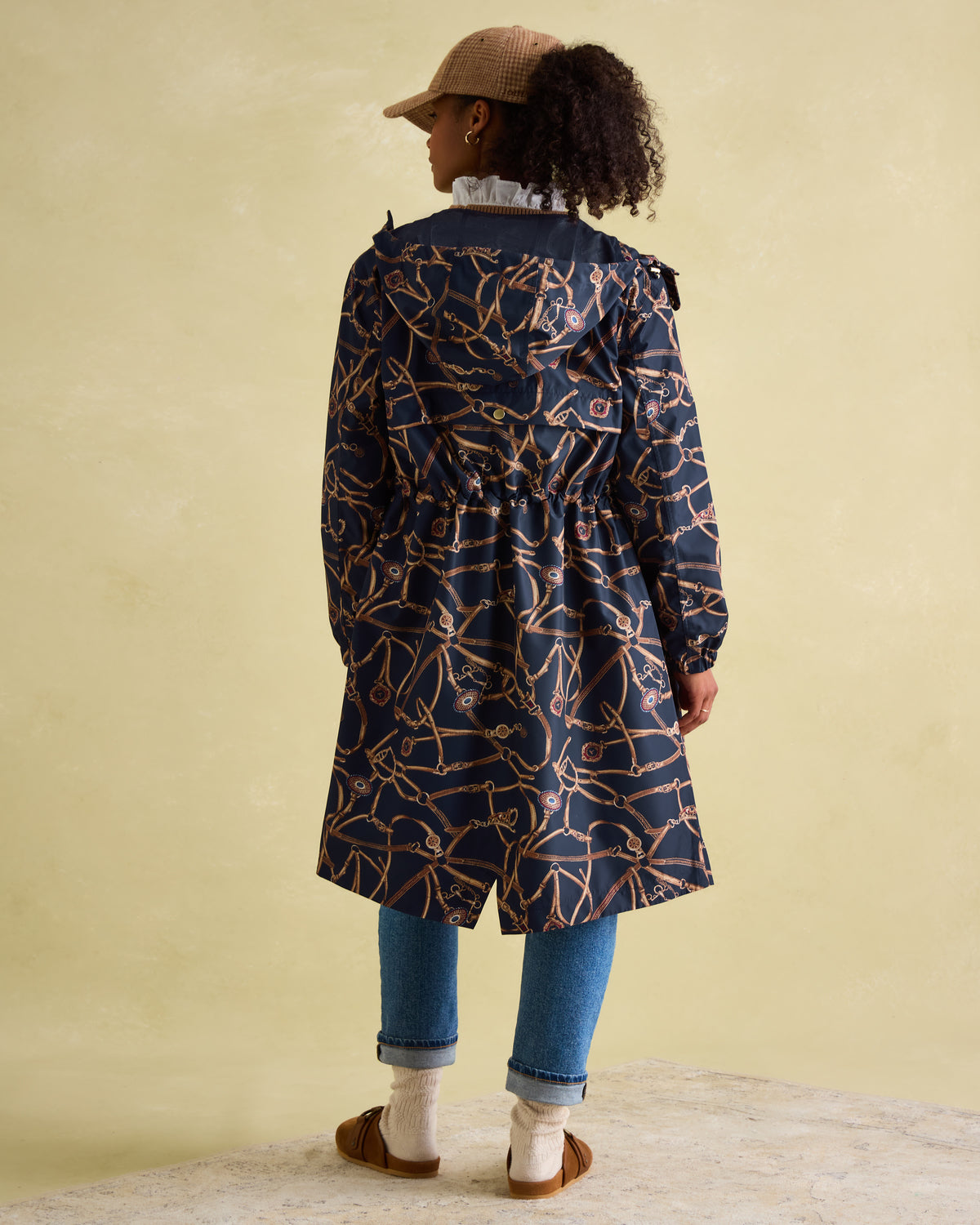 Joules Raincoat: Navy Waterproof Packable Raincoat - Women's Fashion Equiflair