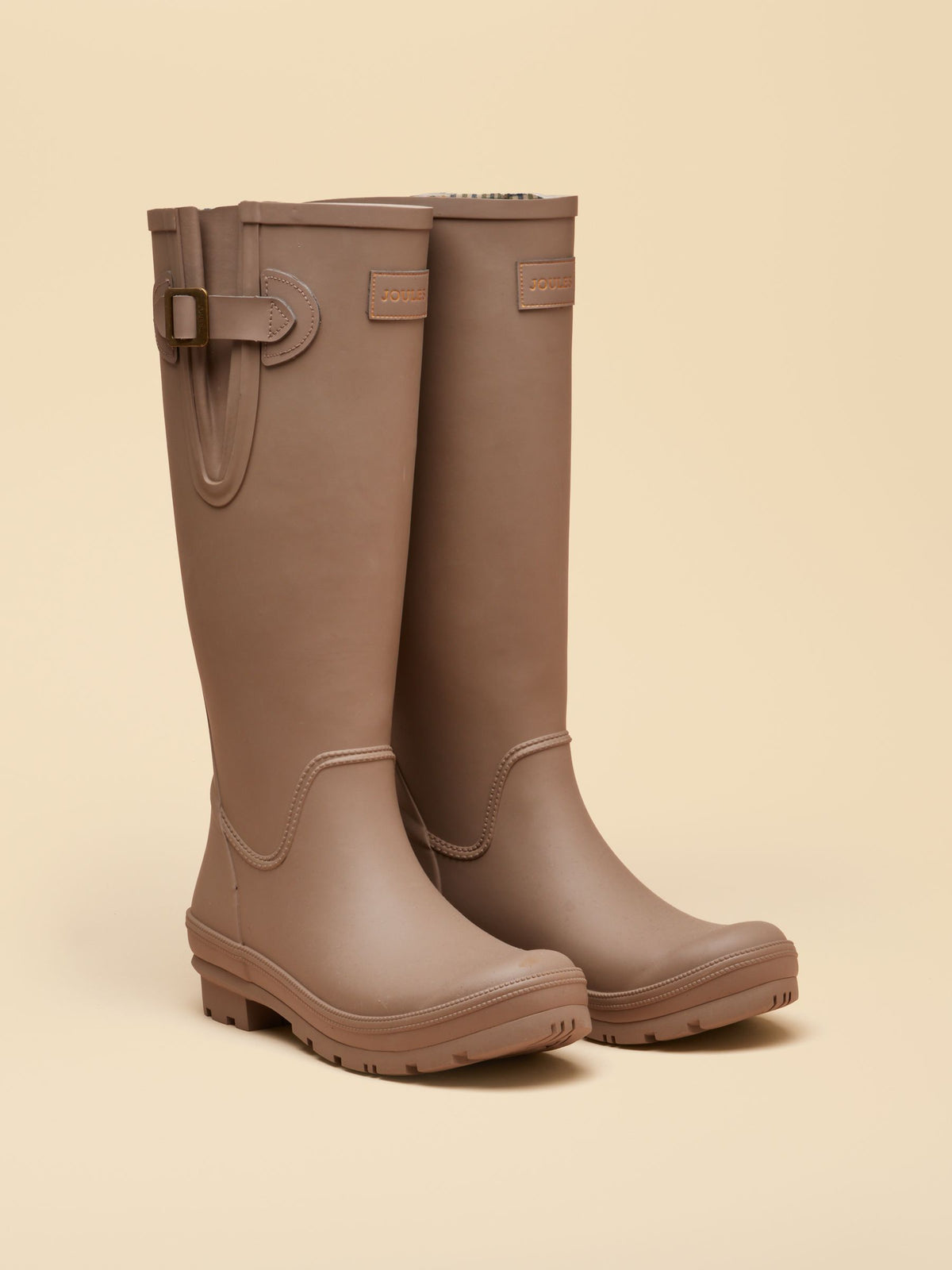 Women's Joules Houghton Mink Brown Tall Wellies