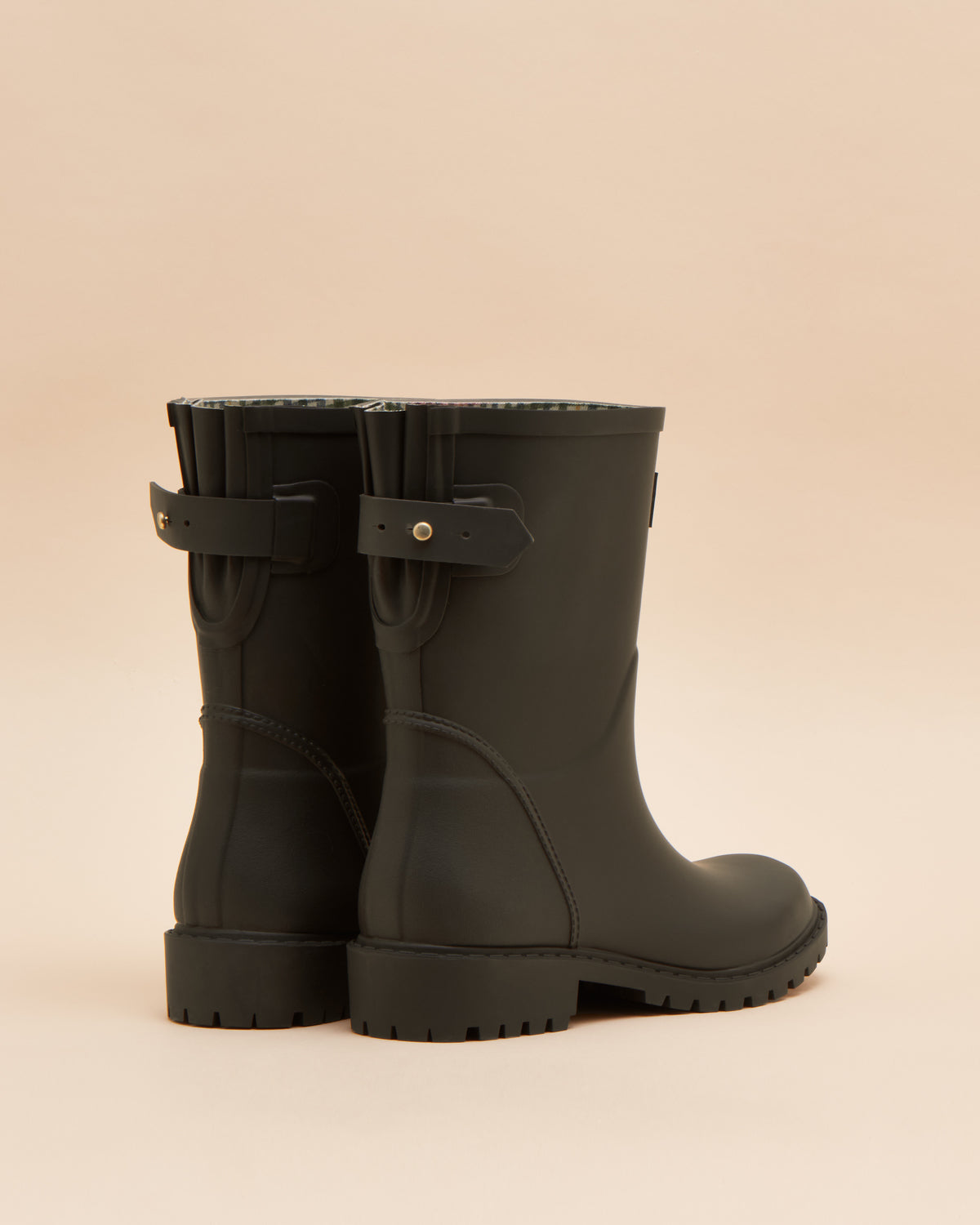 Joules Wistow Adjustable Mid Calf Wellies Chocolate Brown