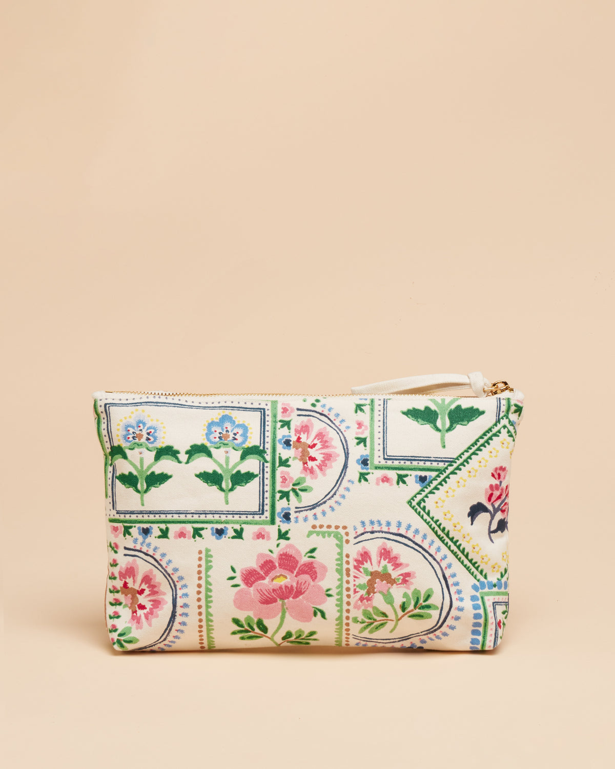 Joules Carrywell Zip Pouch Mosaic Floral