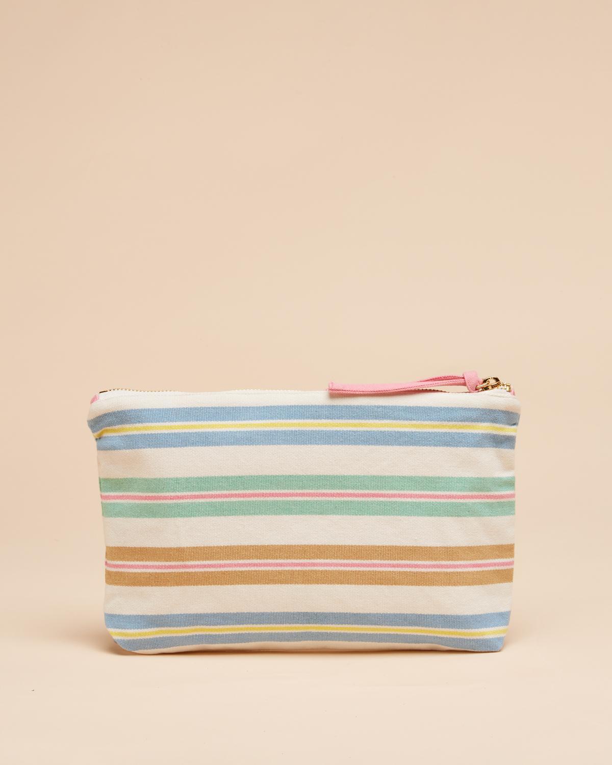 Joules Carrywell Zip Pouch Multi Stripe