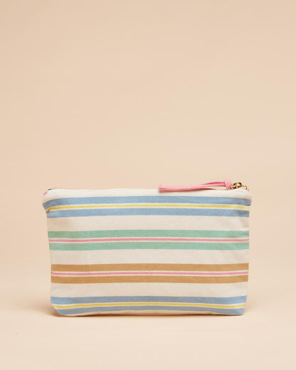 JOULES Carrywell Multi Stripe Pouch: Stylish Cosmetic & Makeup Bag