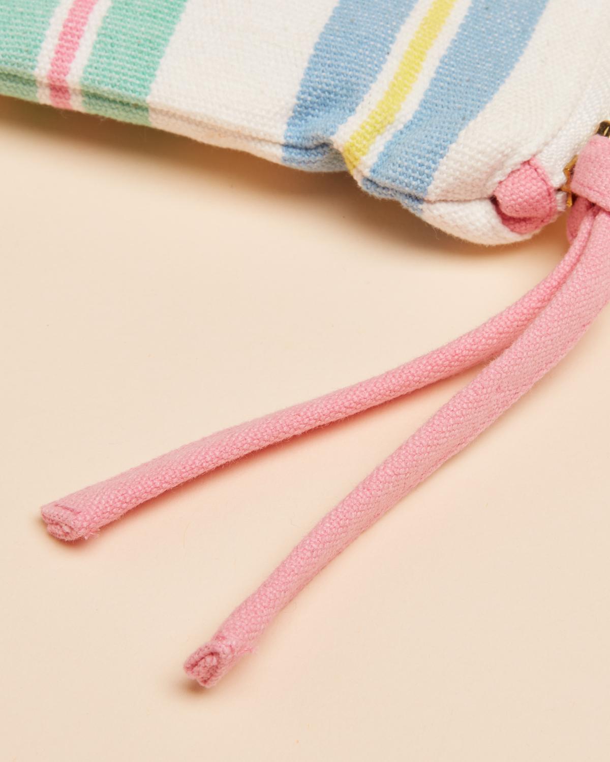 Joules Carrywell Zip Pouch Multi Stripe