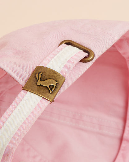 Joules Daley Pink Cap: Cotton Baseball Cap with Rabbit Clasp. Stylish Adjustable Back. Sporty, Everyday Women's Fashion Accessory.