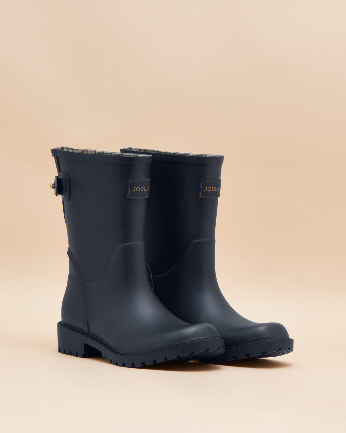 Joules Wistow Adjustable Mid Calf Wellies Navy